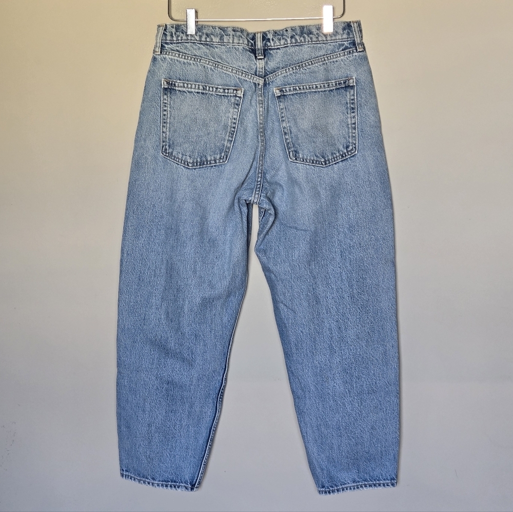 GAP High Rise Barrel Jean Blue Balloon Women's Size 30 / 10 R - Picture 8 of 12